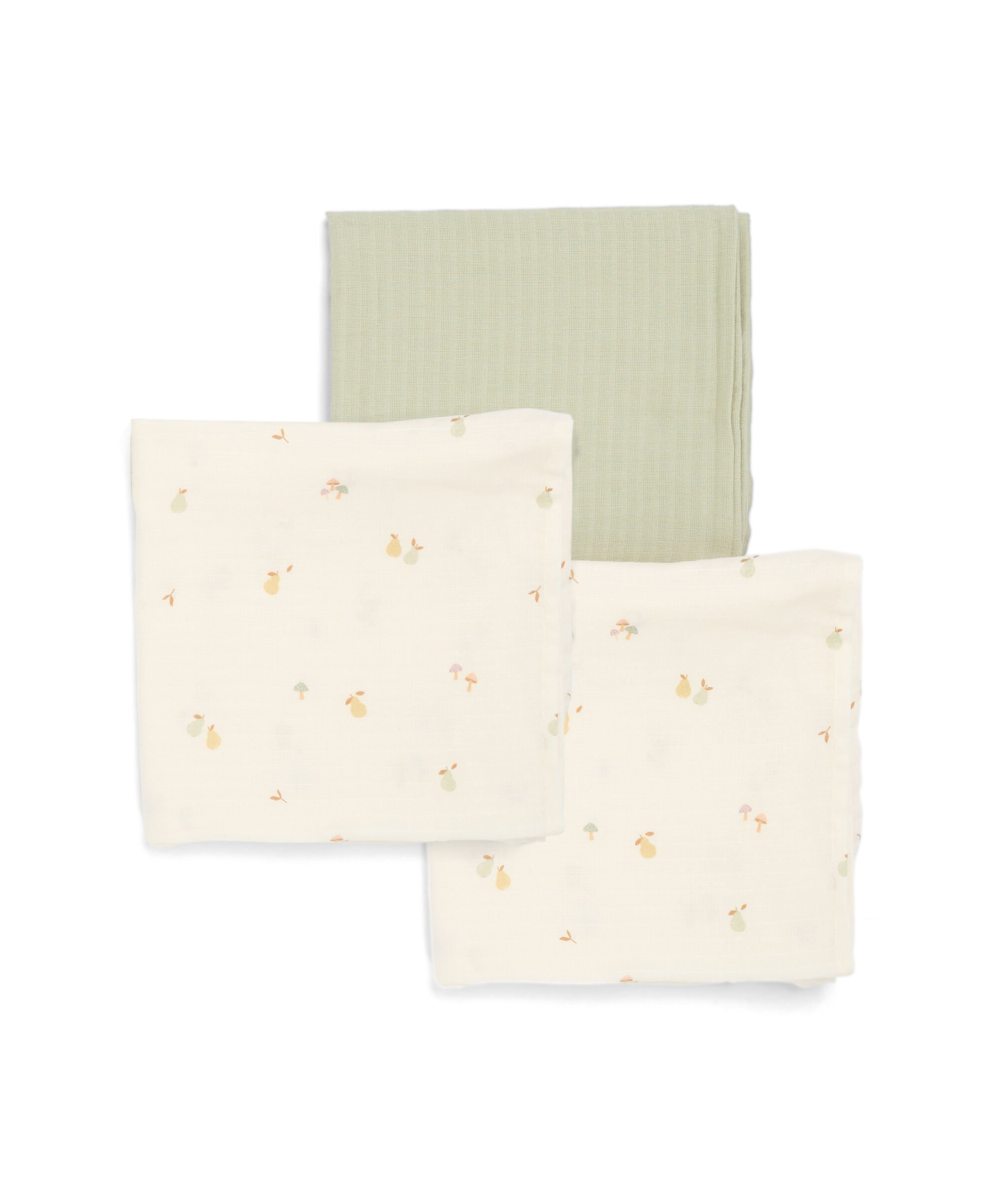 3Pk Muslin Squares Lrg - Orchard image number 2
