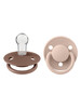 Bibs De Lux Pacifier 2 Pack Silicone Onesize Woodchuck/Blush image number 1