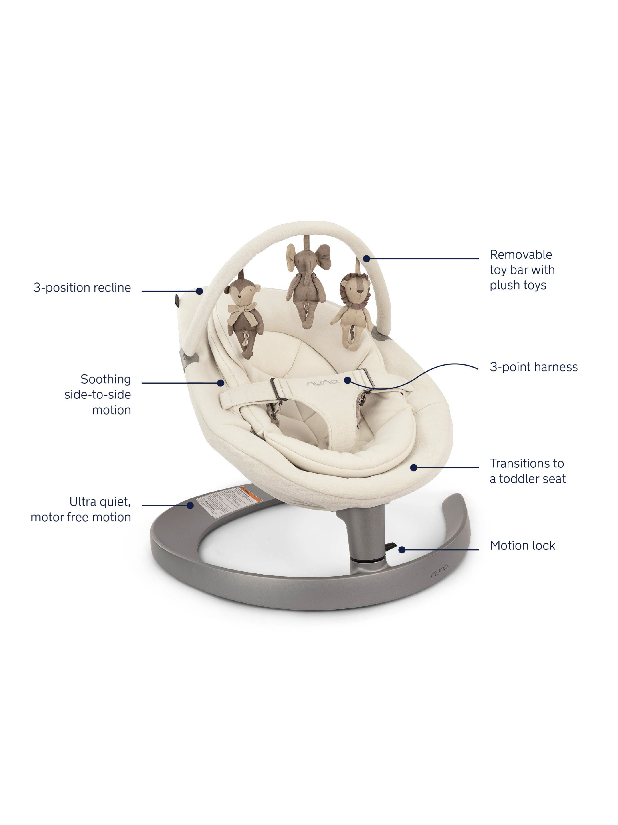 Nuna Leaf Grow Cloud Bouncer Seat image number 4