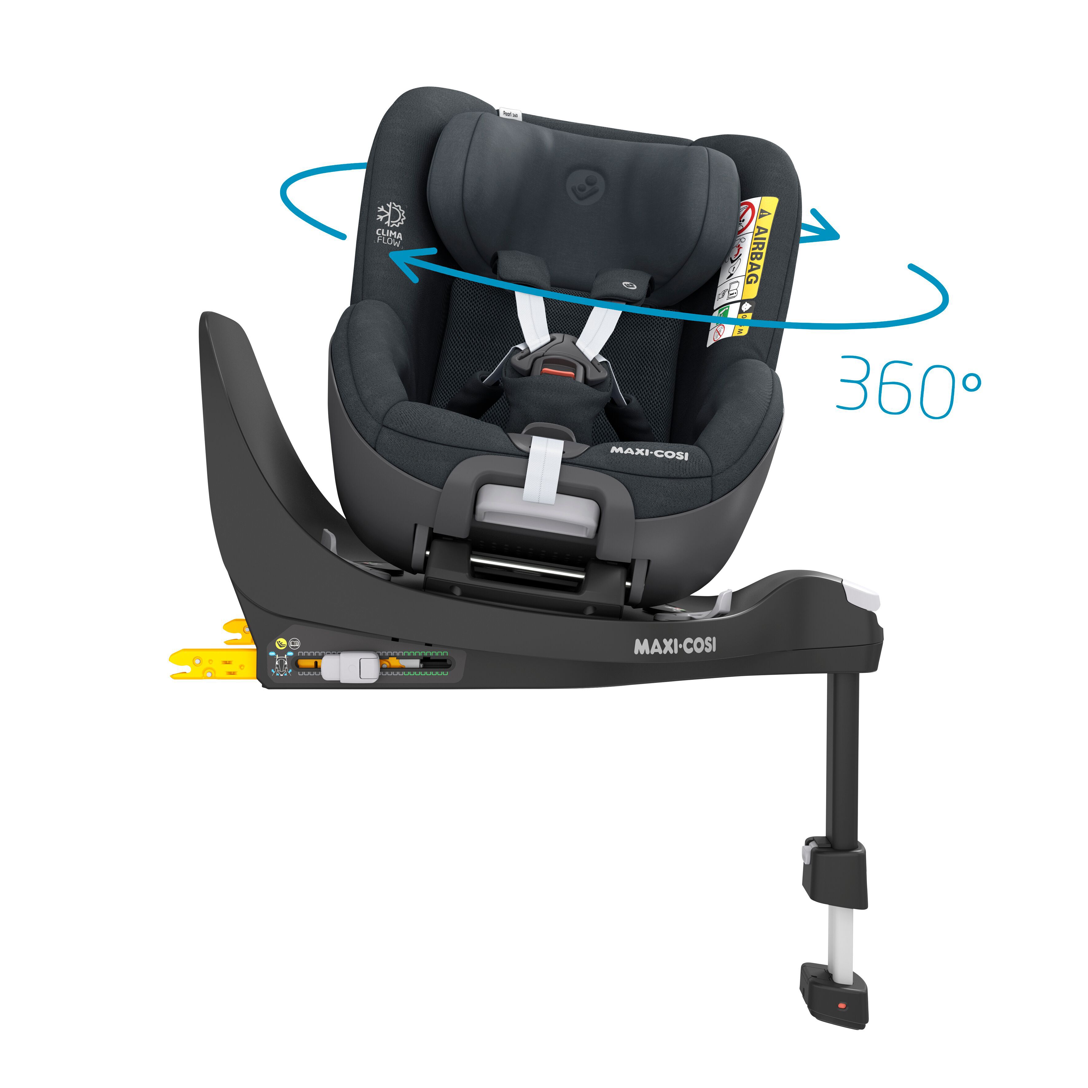 Maxi-Cosi Pearl 360 Car Seat Authentic Graphite image number 10