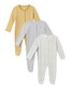 Stripes and Spots Sleepsuits 3 Pack image number 1