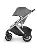 Uppababy - Vista V2 Stroller- Jordan (Charcoal/grey mélange fabric/silver/black leather) image number 5