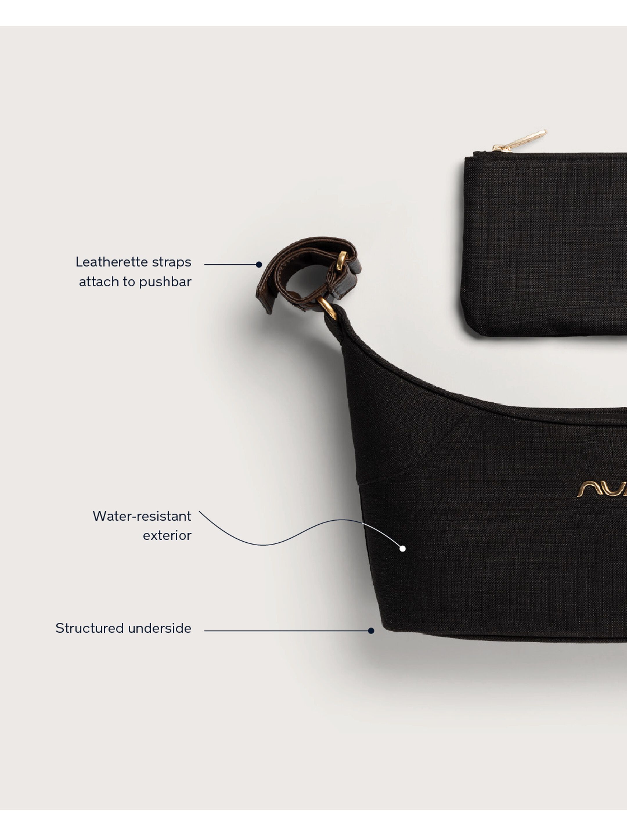 Nuna Stroller Organizer - Caviar image number 2