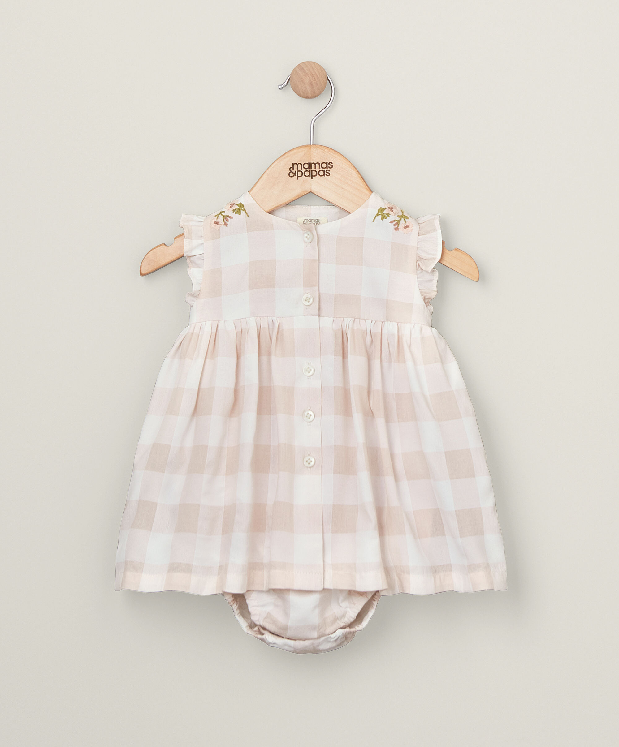 Gingham Sun Dress - Pink