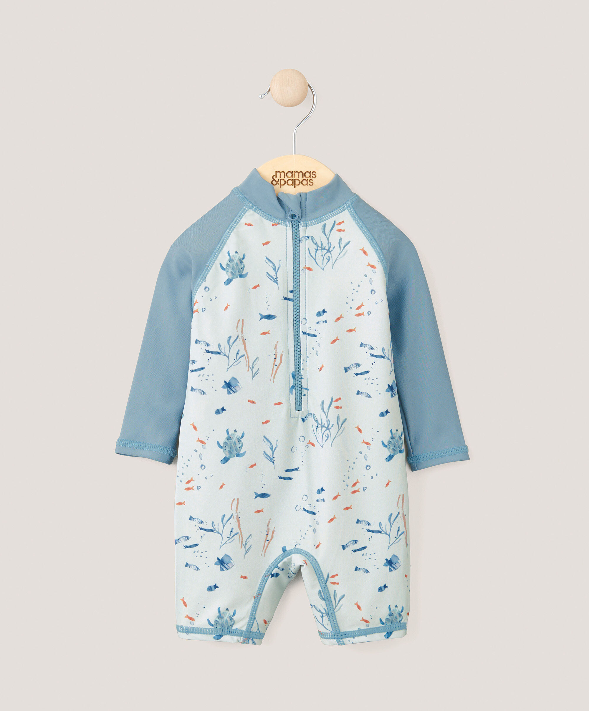 Long Sleeve Rashsuit Swimwear - Blue image number 1