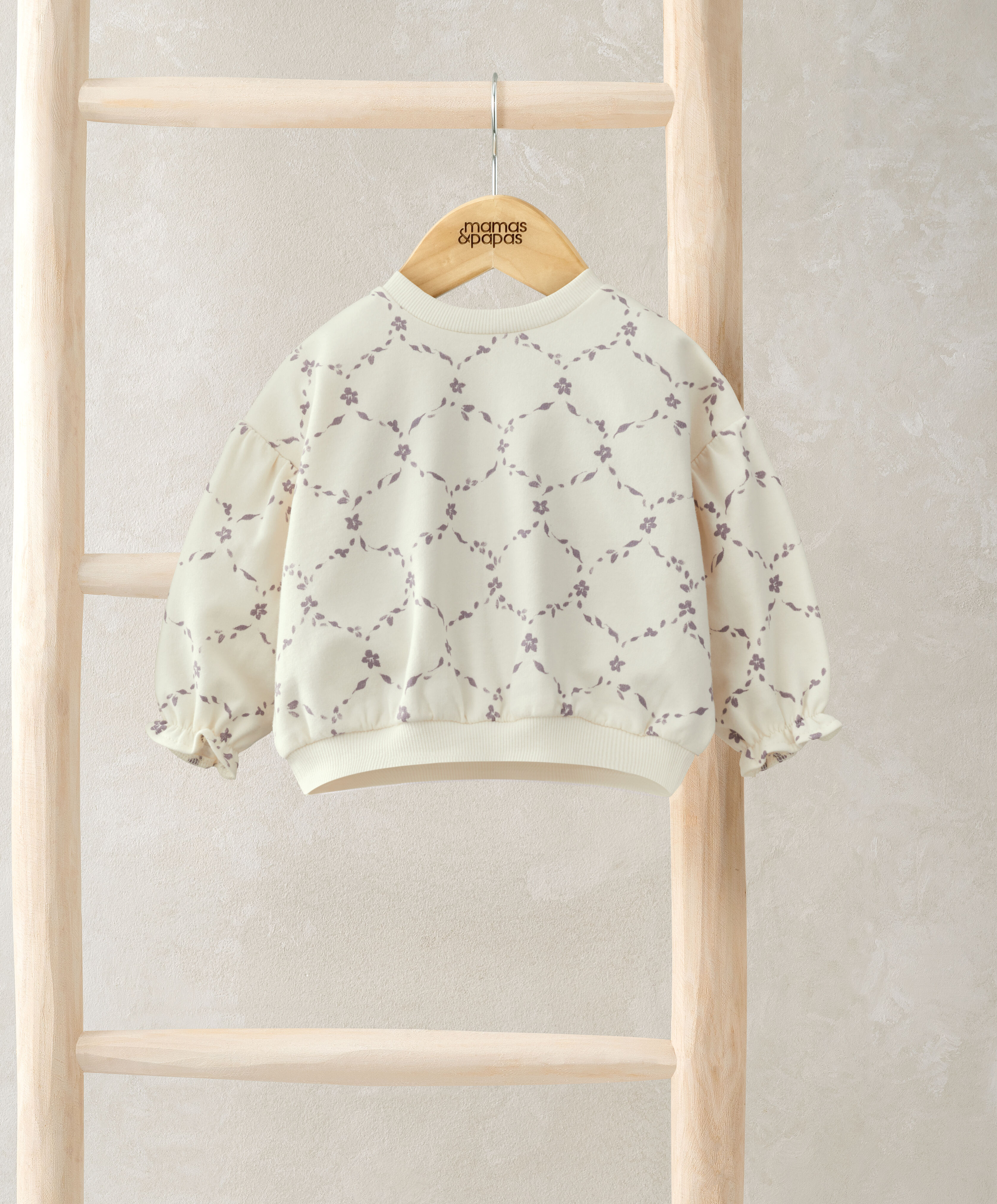 Trellis Print Sweatshirt image number 1