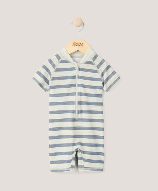 Short Sleeve Rashsuit Swimwear - Stripe image number 1