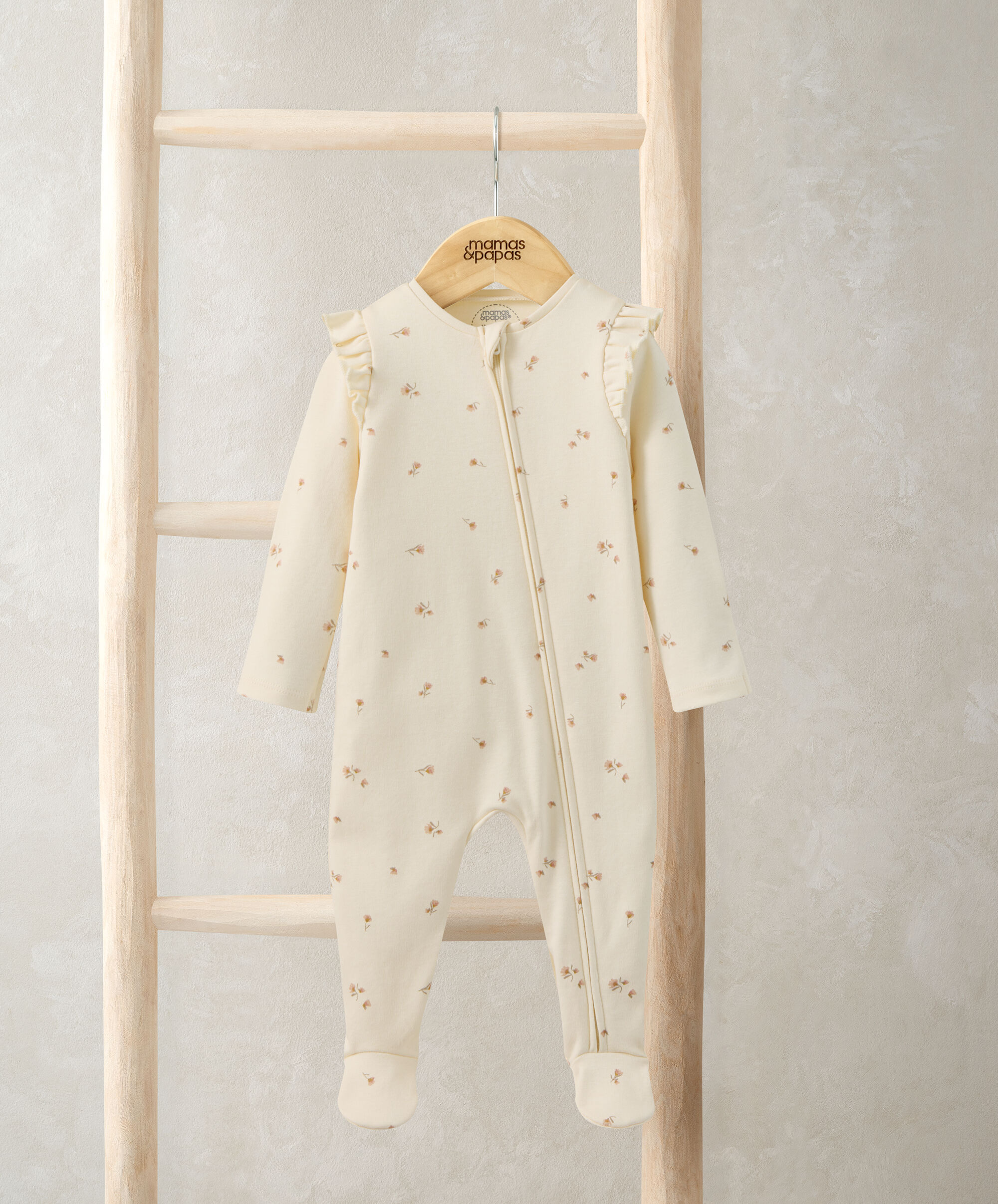 Floral Zip Sleepsuit image number 1