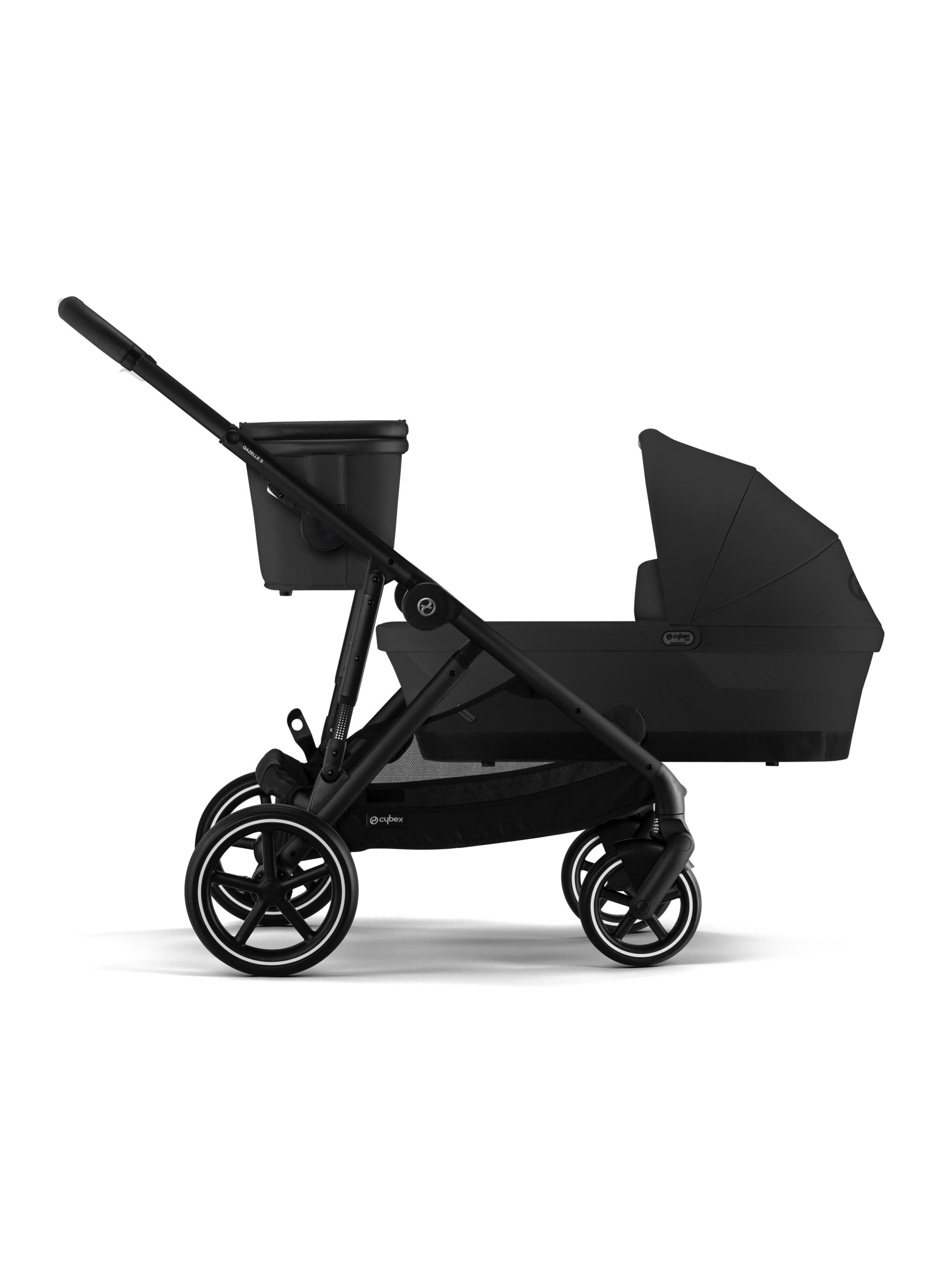 Cybex Gazelle S Stroller Frame with Seat Unit - Moon Black image number 7