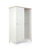 Harwell 4 Piece Cotbed with Dresser Changer, Wardrobe, and Premium Dual Core Mattress Set - White image number 17