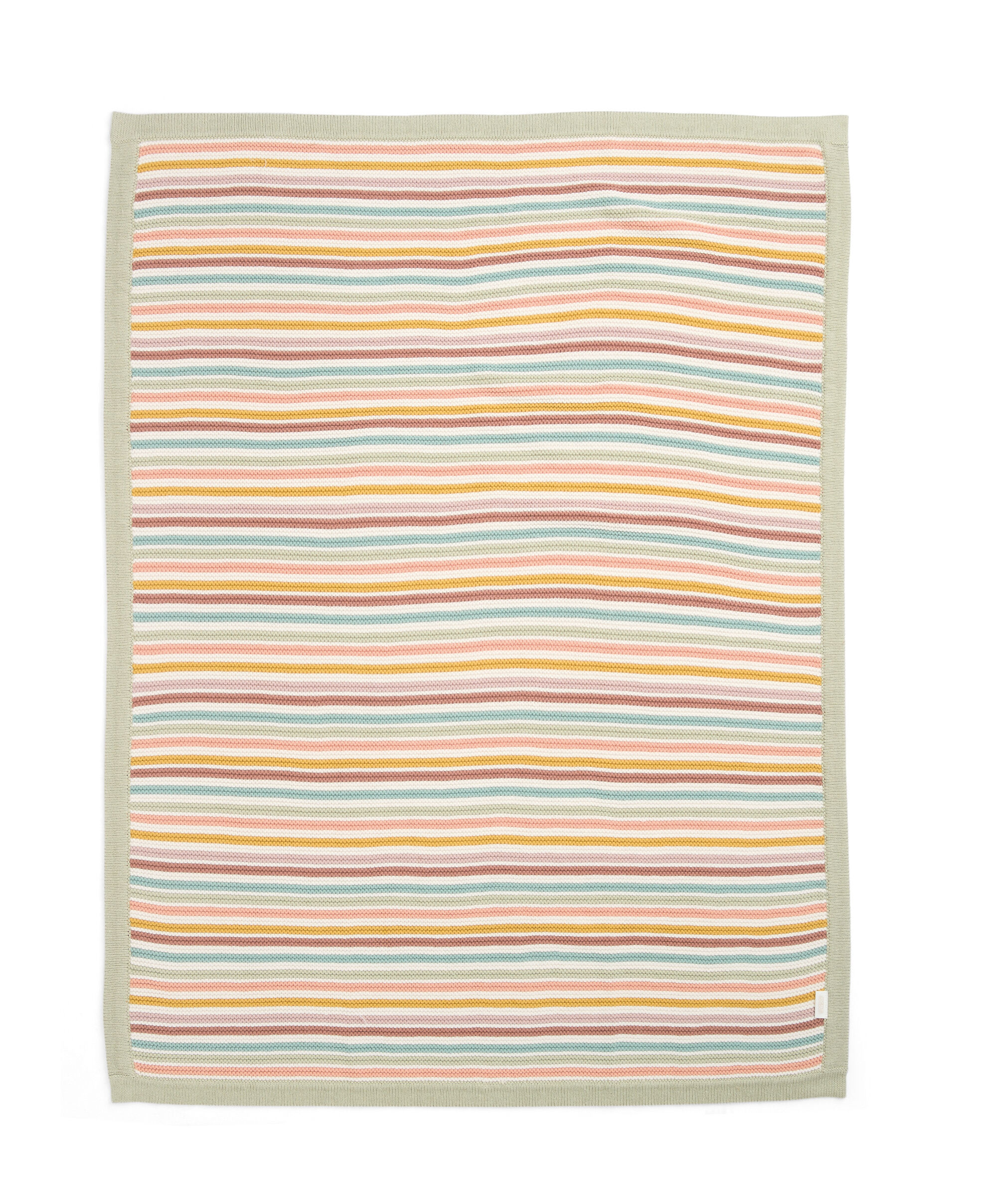 Knitted Blanket - Orchard Mlti Stripe image number 4