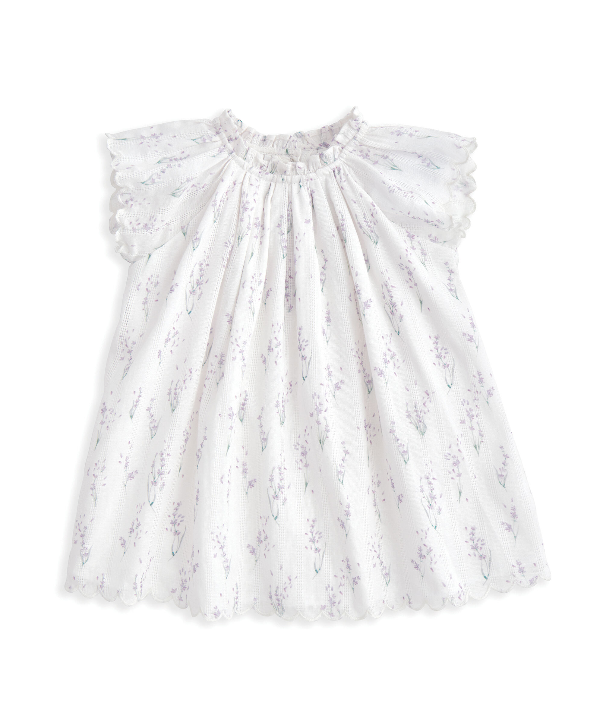 Lavender All Over Print Woven Dress image number 2