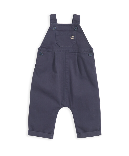 Eid Woven Dungarees & Bodysuit - Blue image number 4