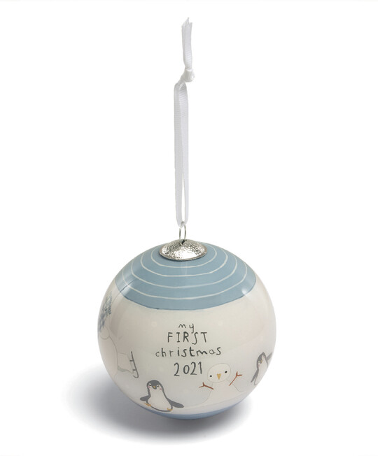 Buy My First Christmas Bauble Blue Seasonal Gifting Mamas