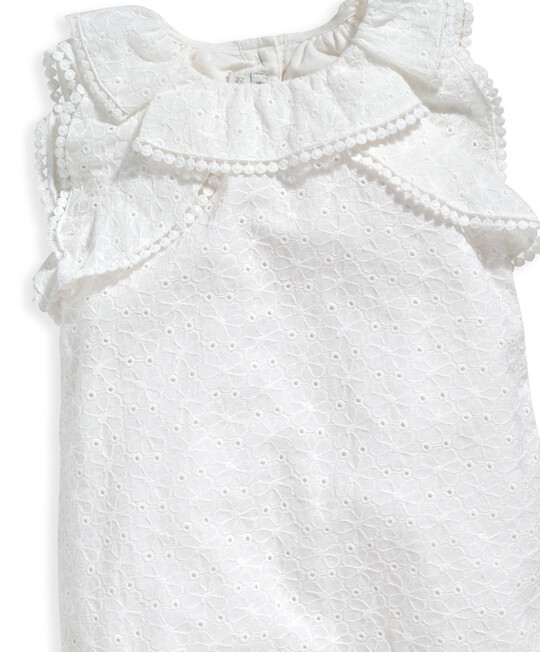 Broderie Romper White image number 5