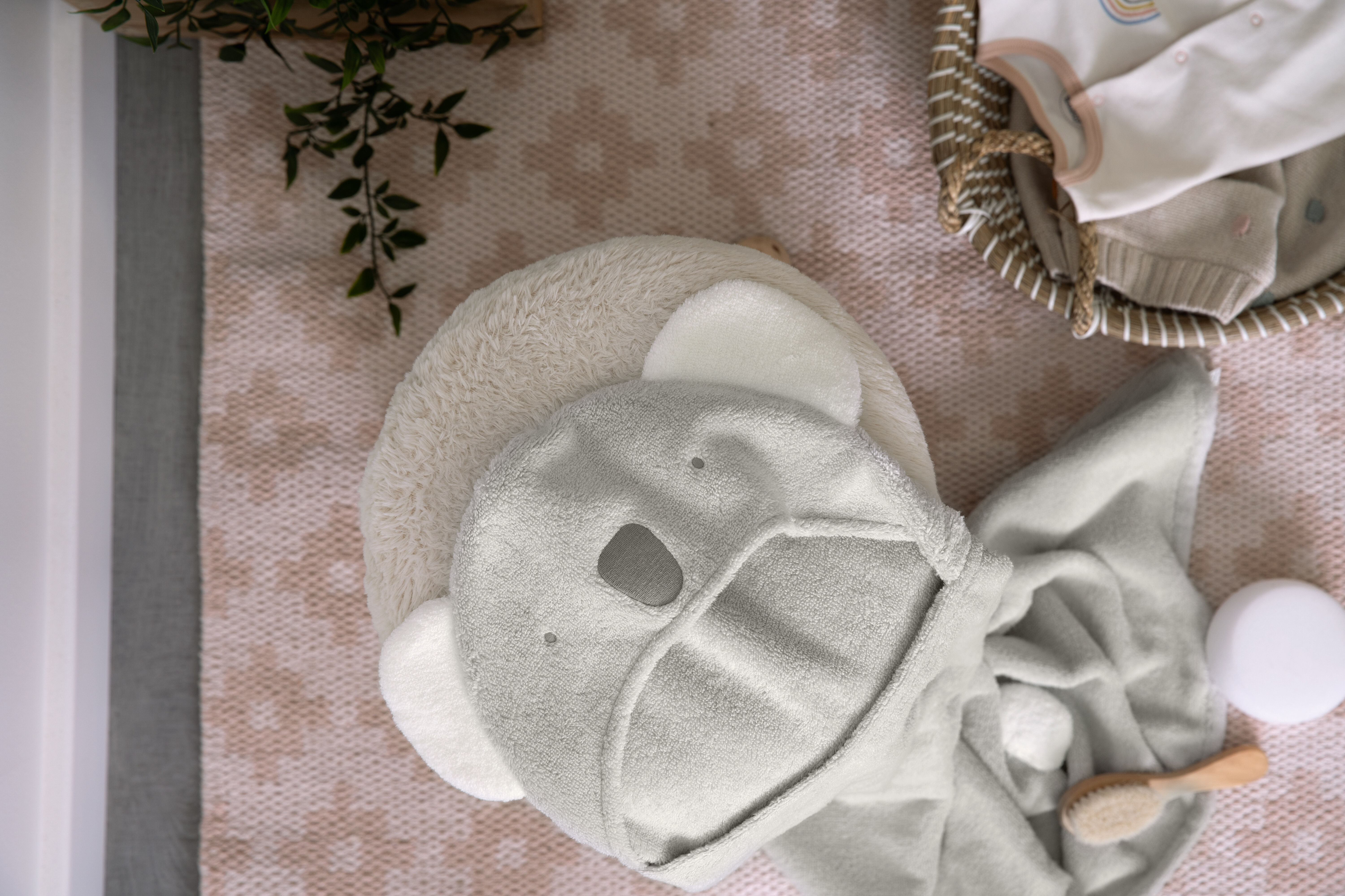 Hooded Baby Towel - Koala image number 2