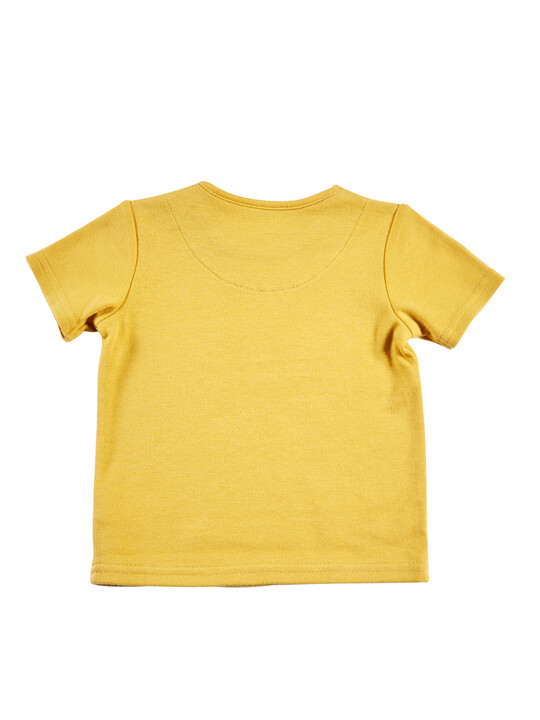 Yellow Slogan T-Shirt image number 2