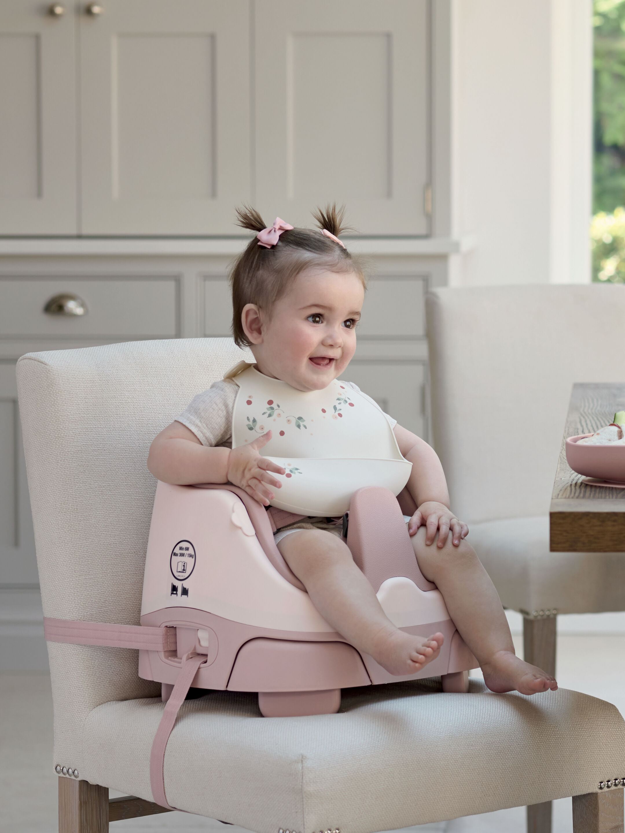 Bug 3-in-1 Floor & Booster Seat with Activity Tray - Blossom image number 4