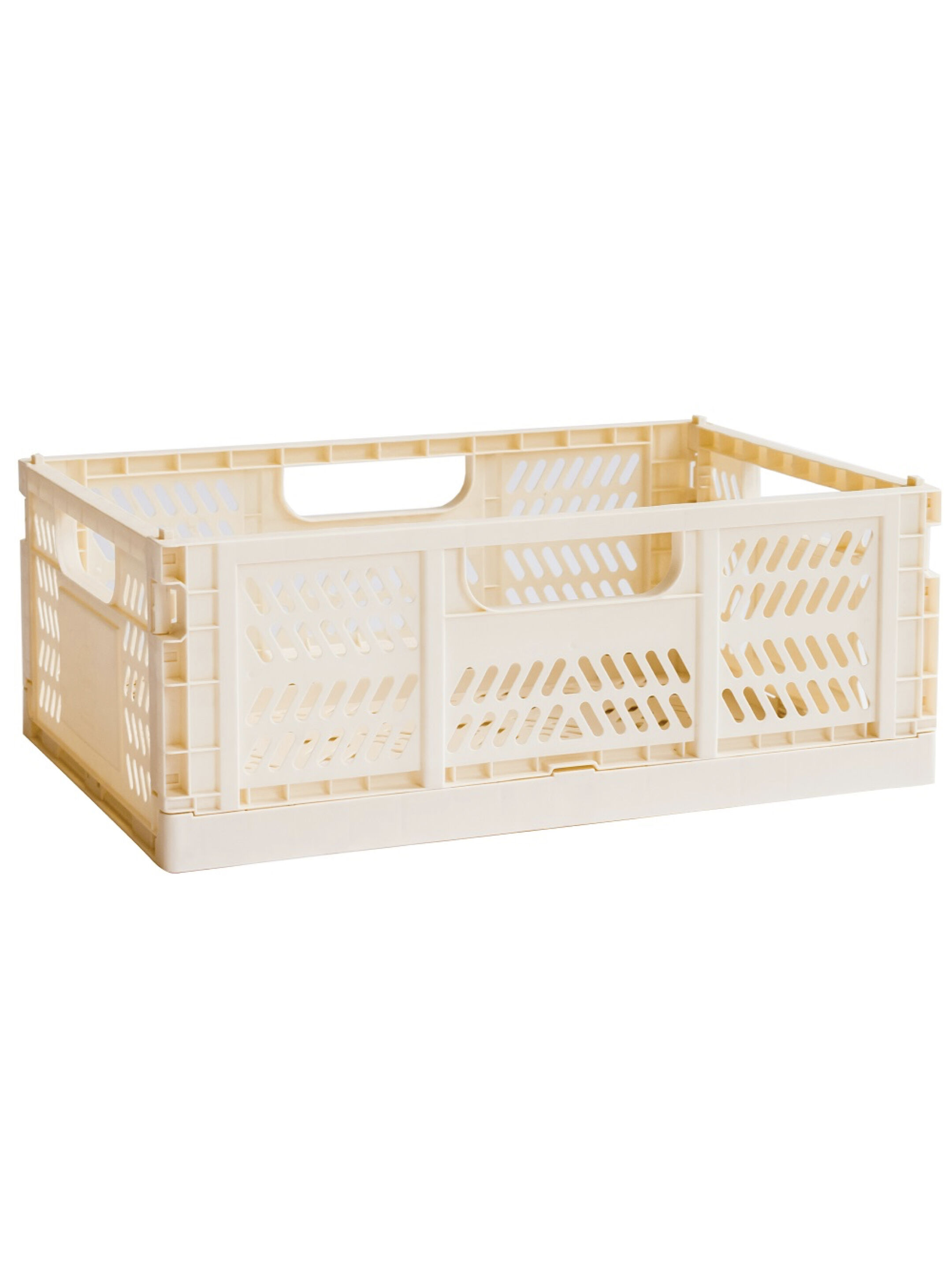 3 Sprouts Modern Folding Crate Large - Cream
