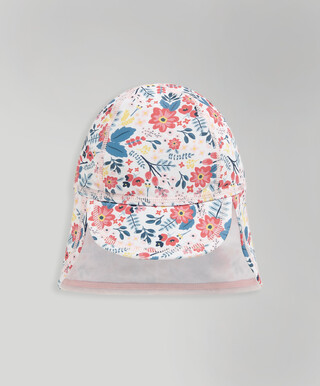 Flower Print Swim Hat