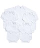 Cotton Long Sleeve Bodysuits 5 Pack image number 7