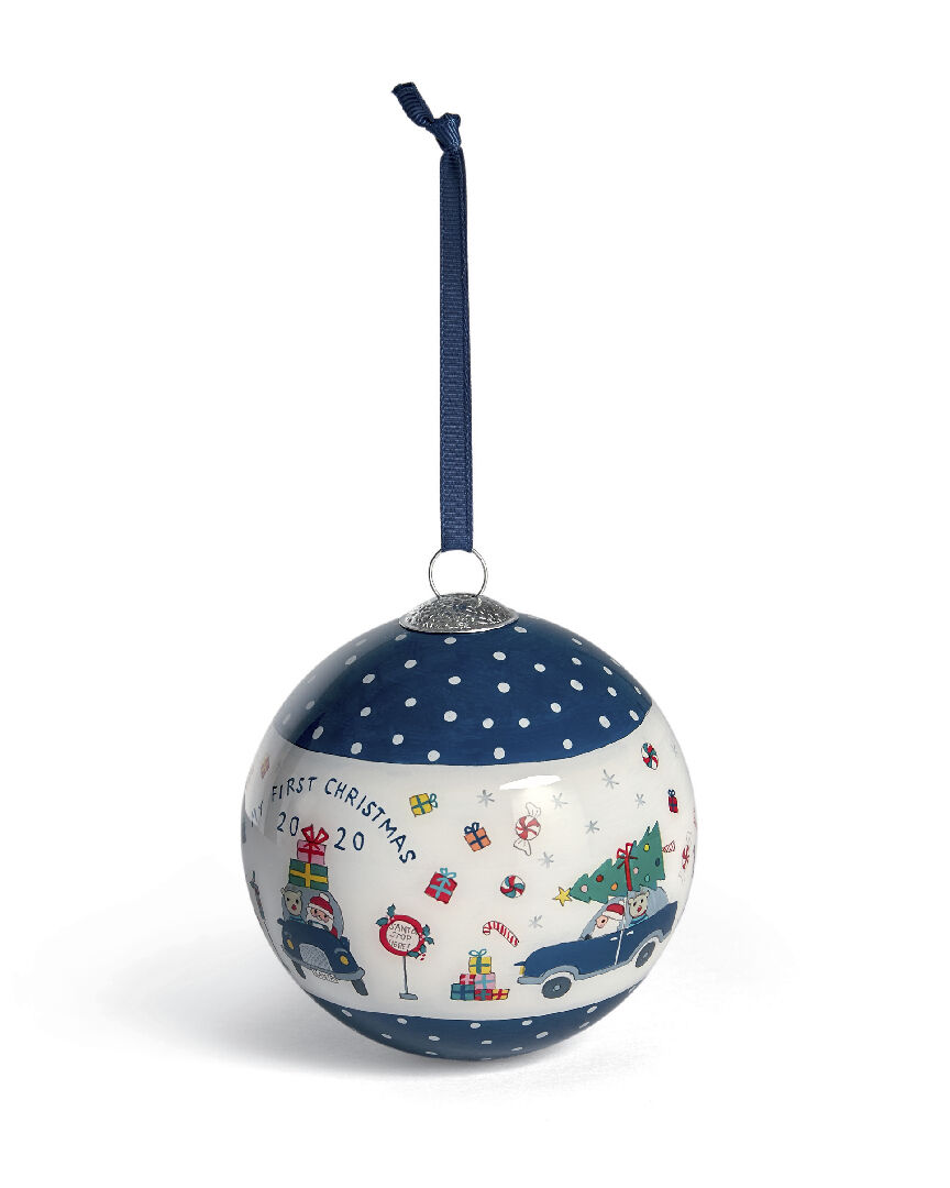 BAUBLE BLUE XMAS WISHES 2020