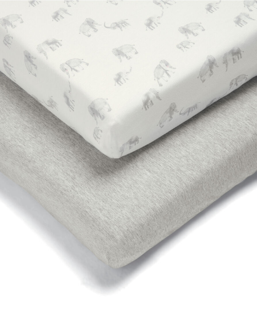 Buy Elephant Cotbed Fitted Sheets 2 Pack Bedding, Blankets
