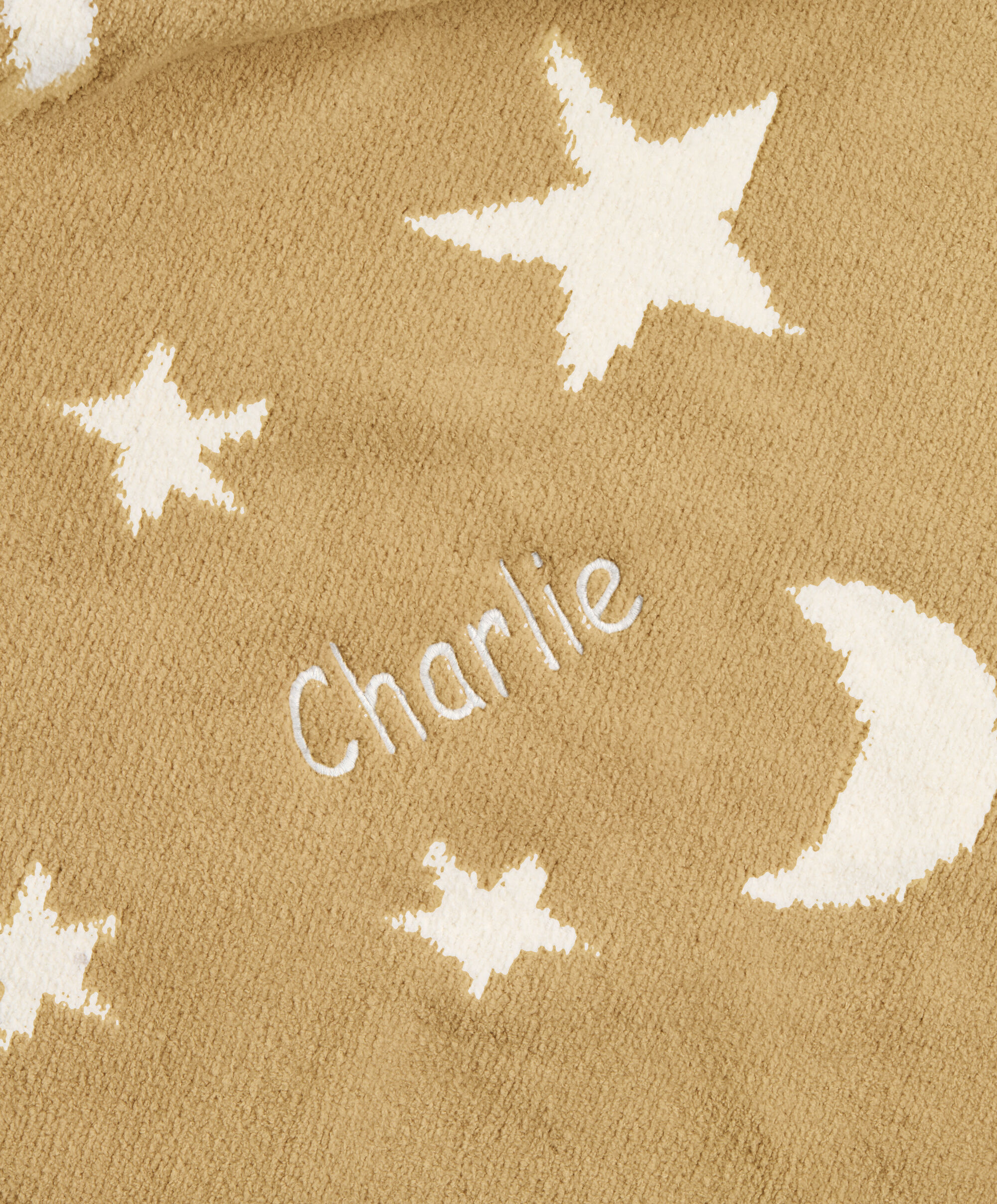 Chenille Blanket - Mustard Moon/Star image number 6