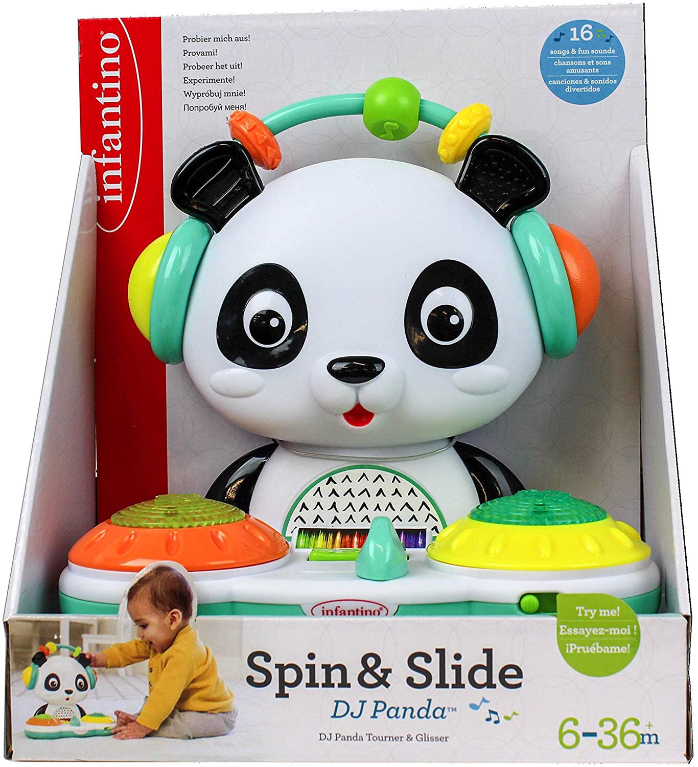 INFANTINO&nbsp;SPIN & SLIDE DJ PANDA image number 2