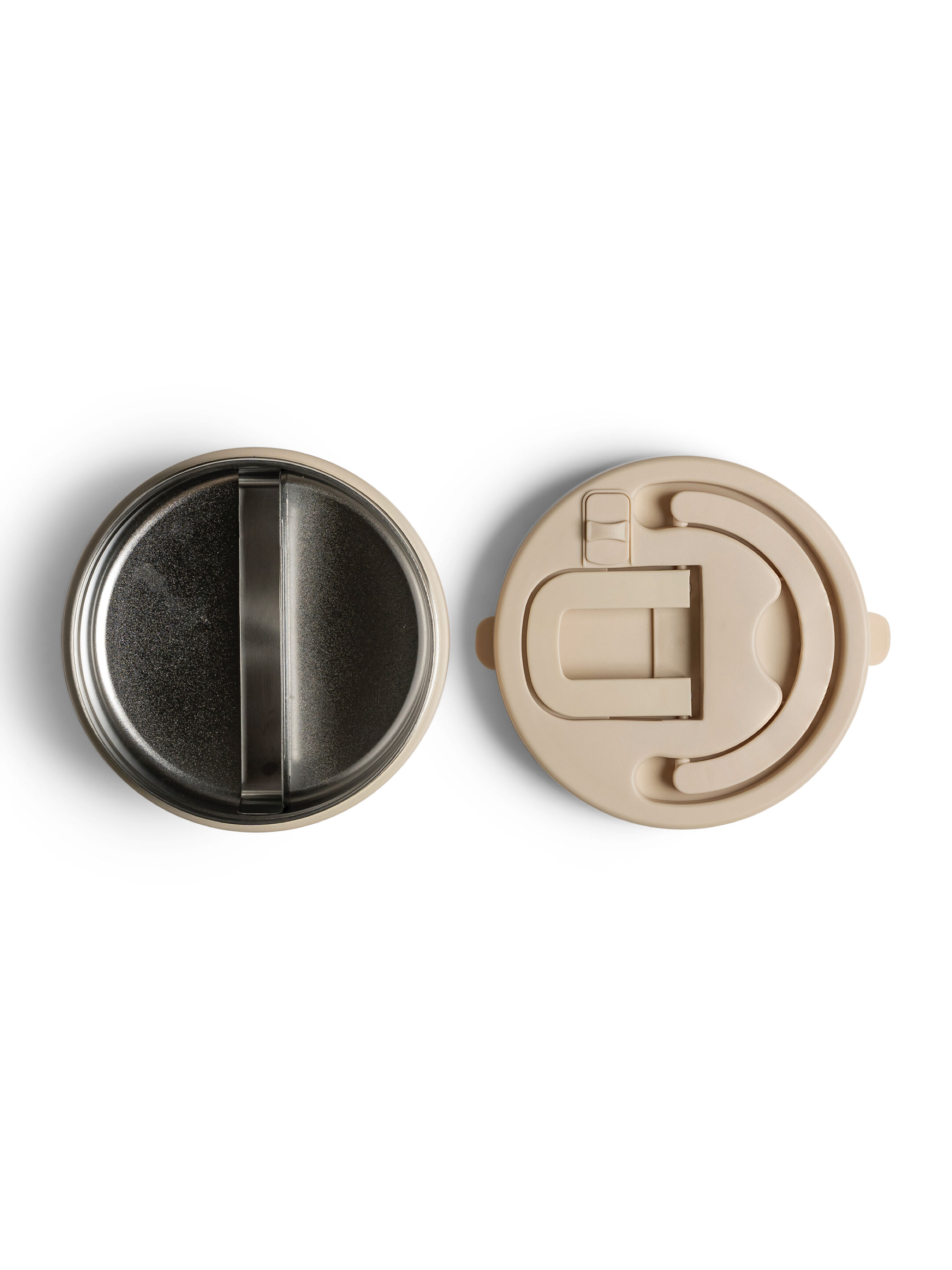 Citron Stainless Steel Food Jar 400ml Beige image number 4