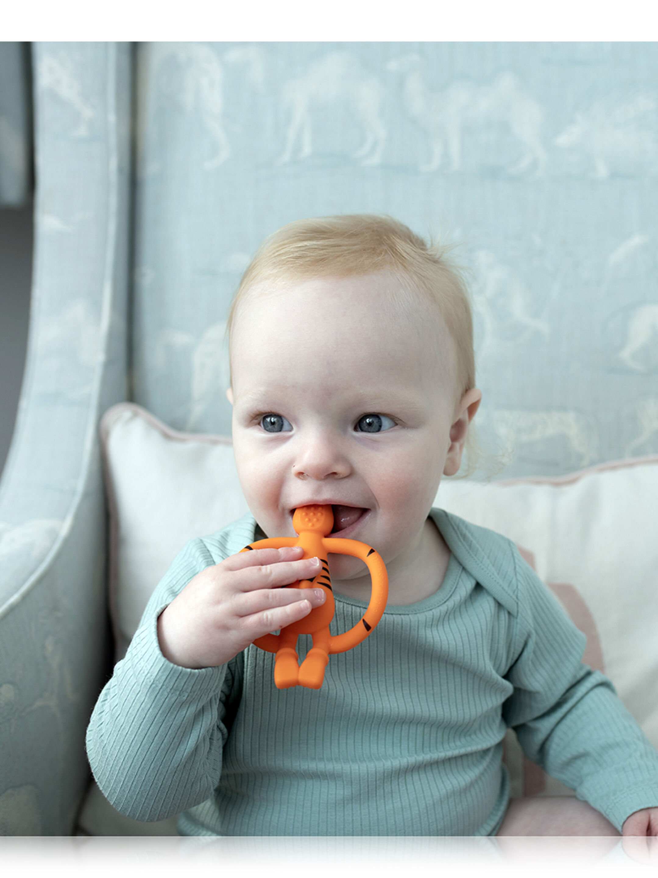 Matchstick Monkey Animal Teether - Tiger image number 1