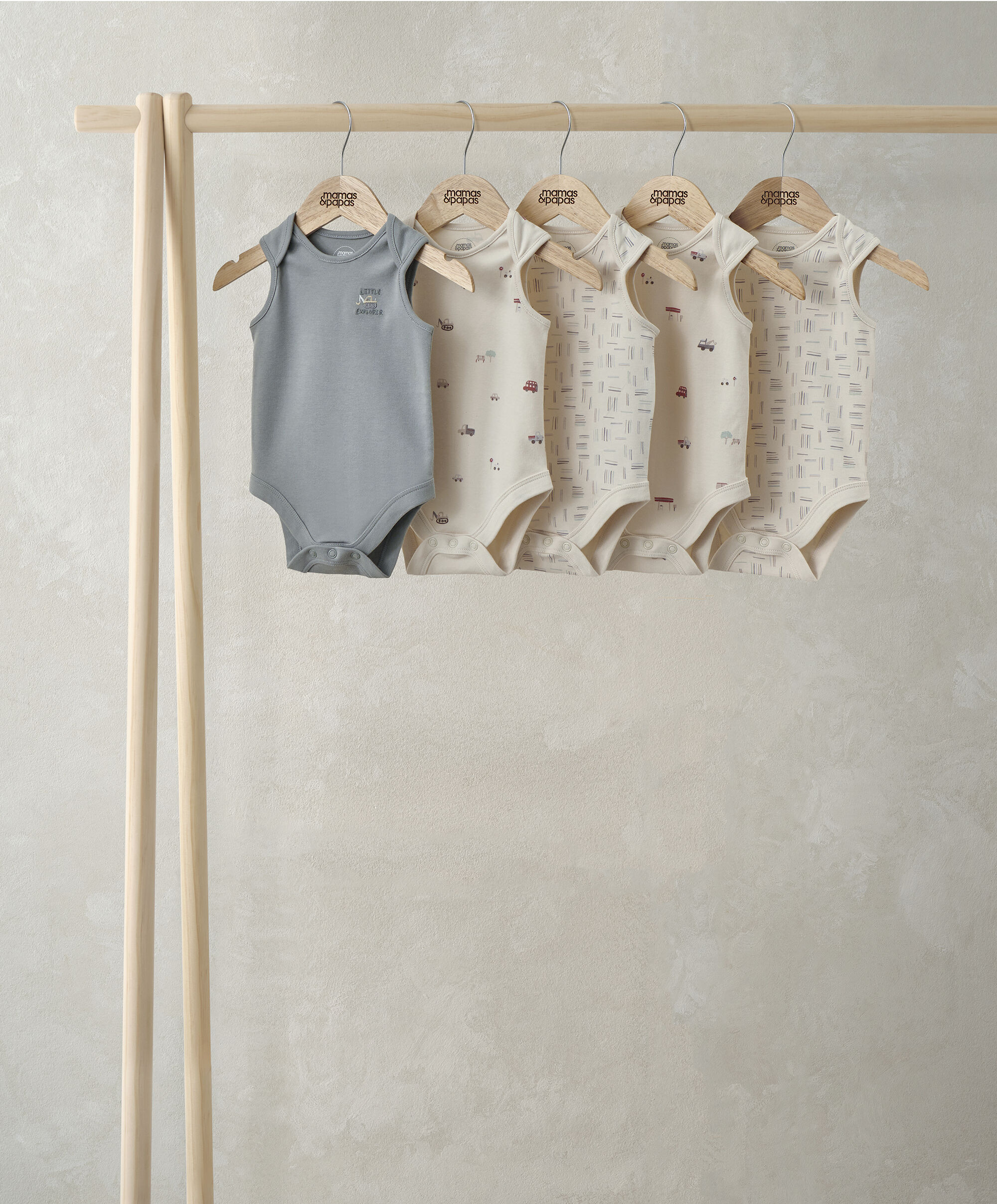 Little Explorer Short-Sleeved Bodysuits (Pack of 5)  image number 1