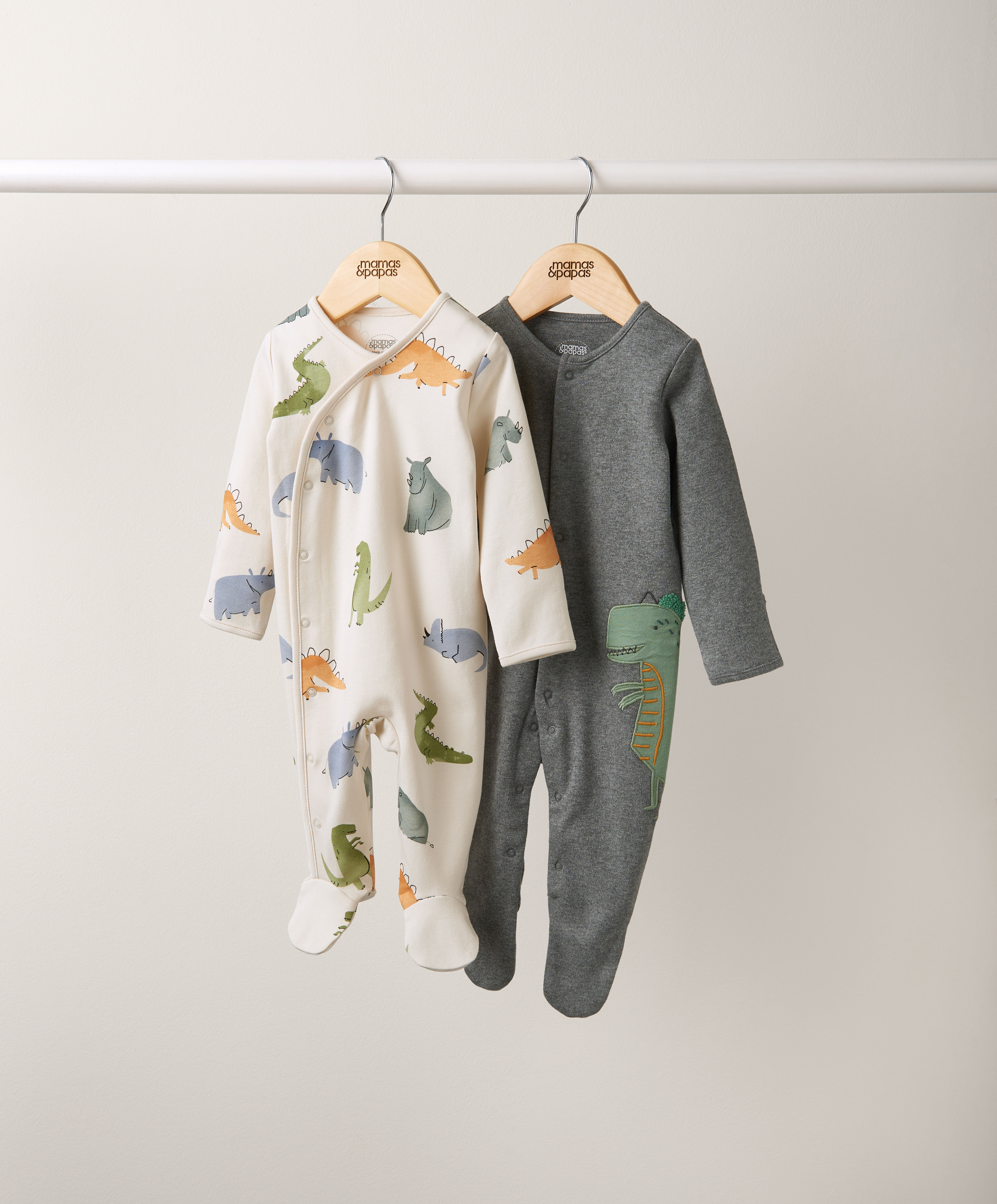 2 Pack Dino Sleepsuits image number 3