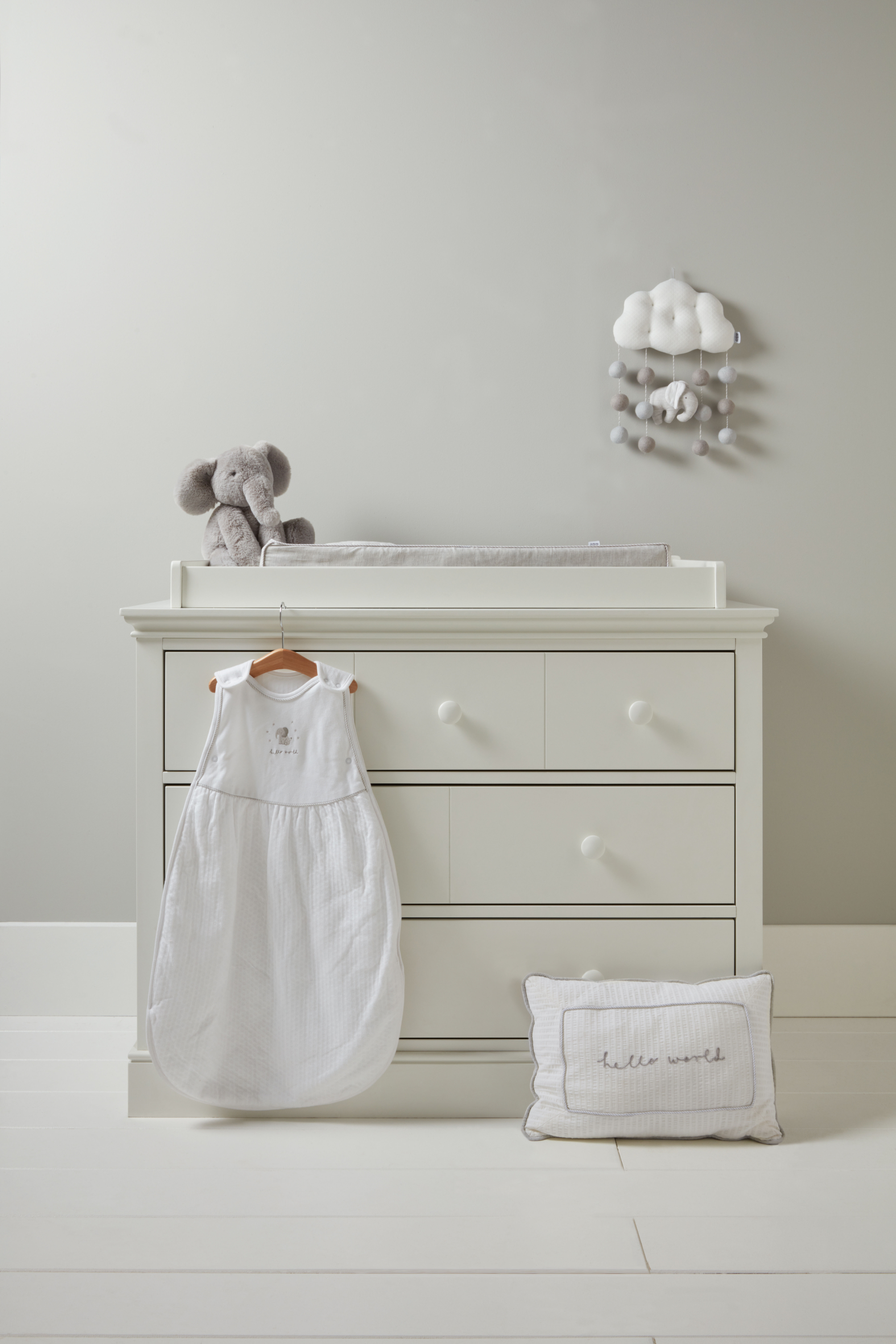 Welcome To The World Musical Mobile - Grey image number 2