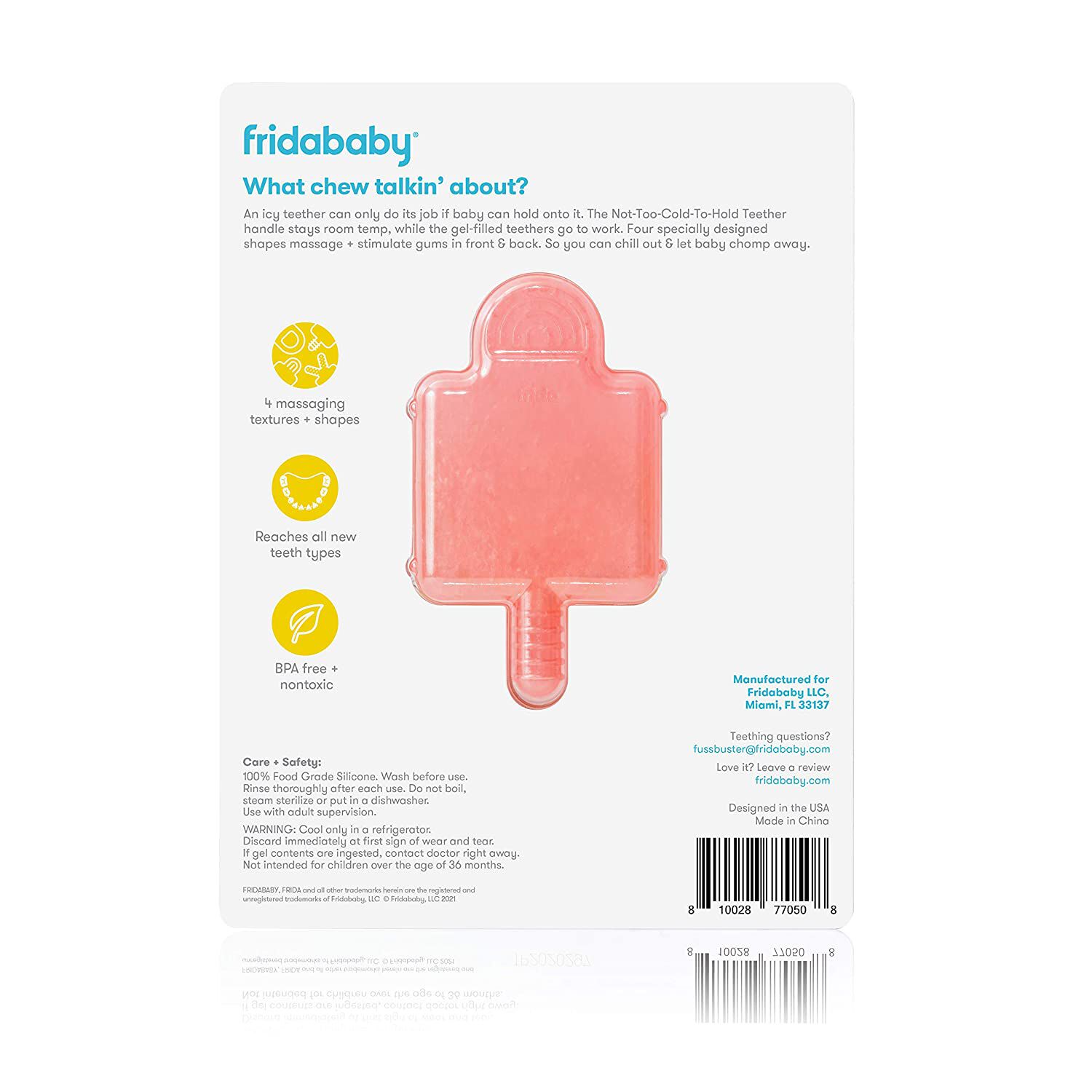 Fridababy - Not Too Cold To Hold Bpa Free Silicone Teether image number 10