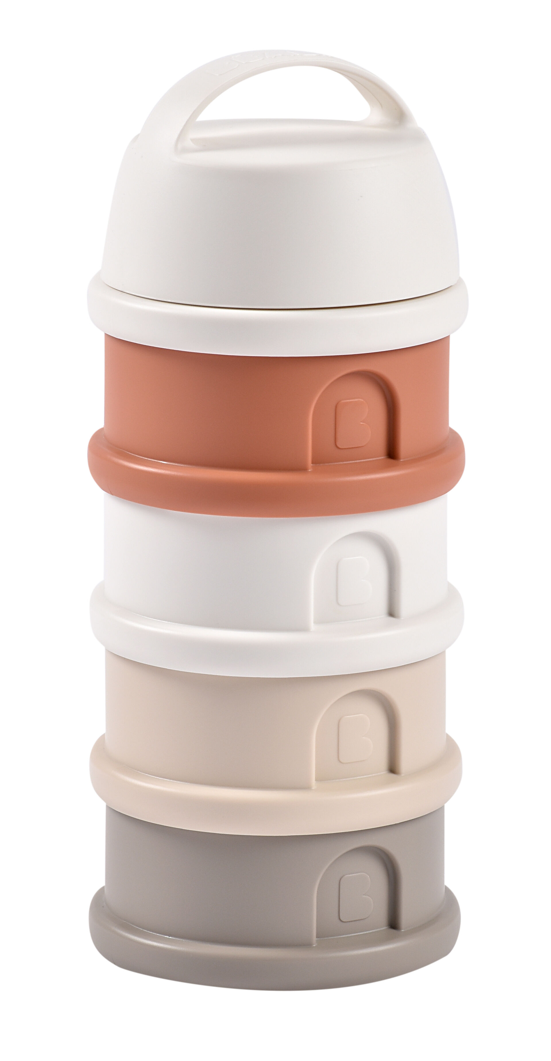 Beaba Formula Milk Container 4 Compartments&nbsp;&nbsp;Cotton White Terracotta image number 2