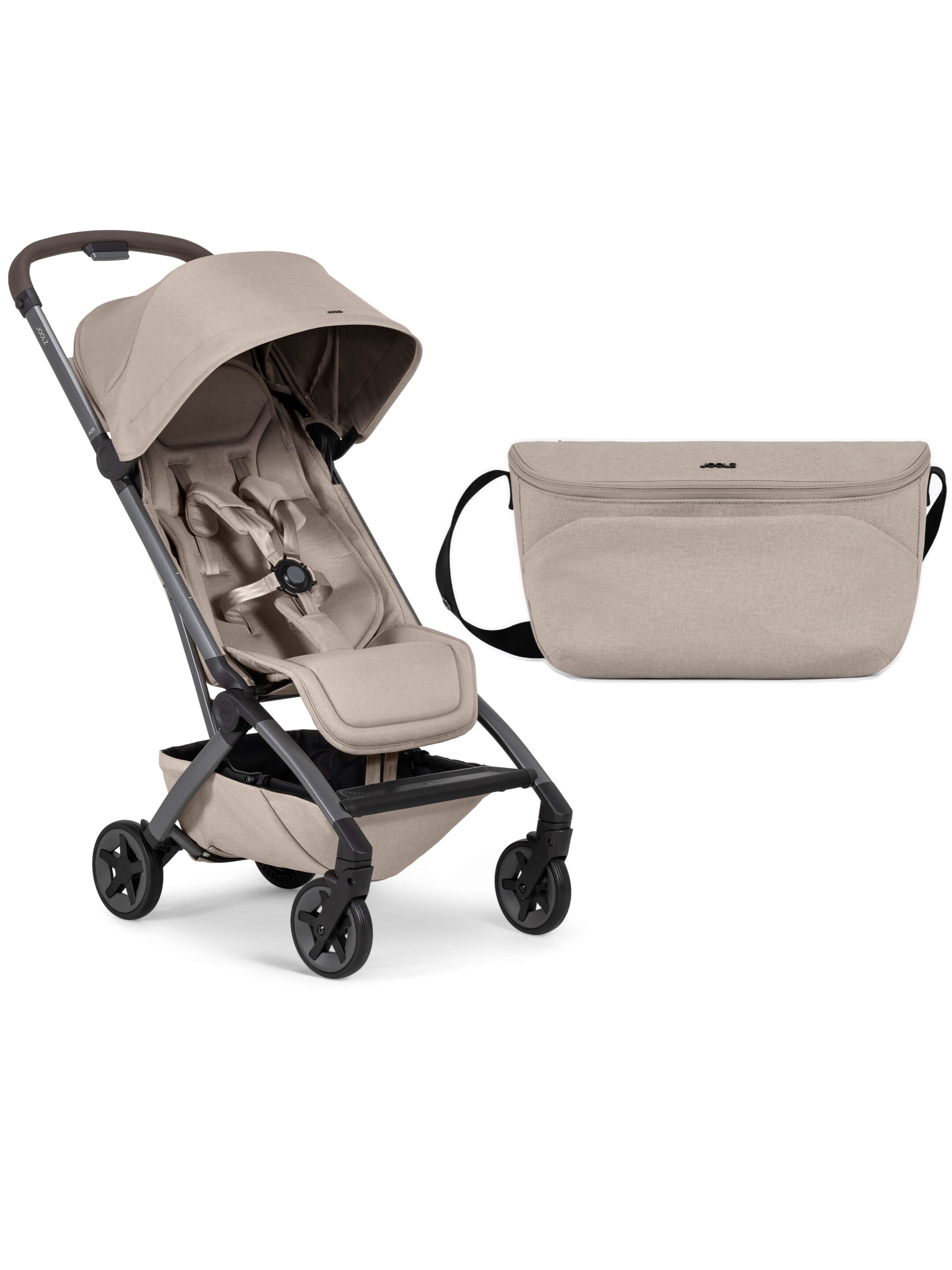Joolz Aer2 Stroller with Organizer (2 Pieces) | Sandy Taupe image number 1