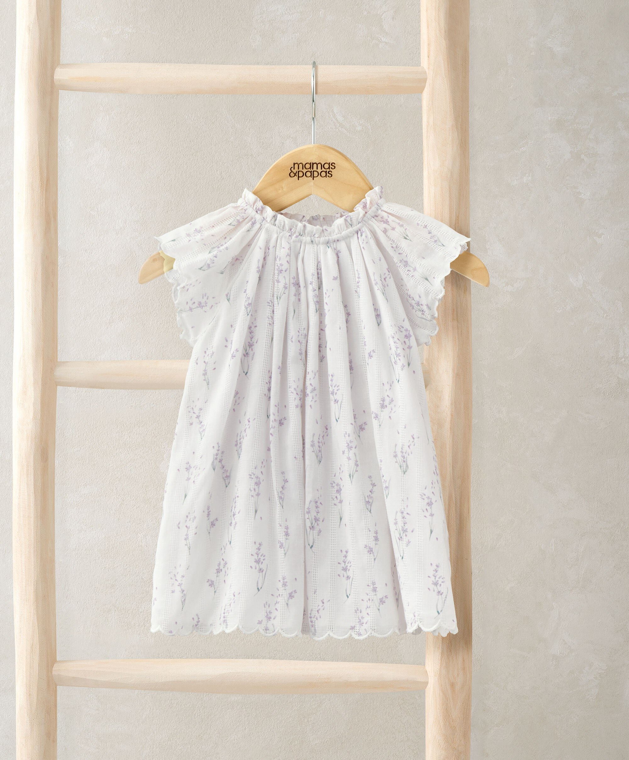 Lavender All Over Print Woven Dress