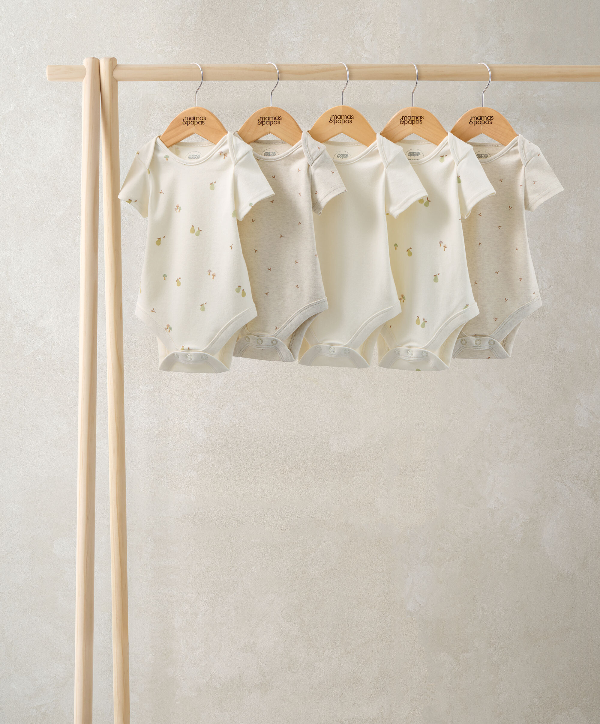 Pears Short Sleeve Bodysuits (Pack of 5)  image number 1