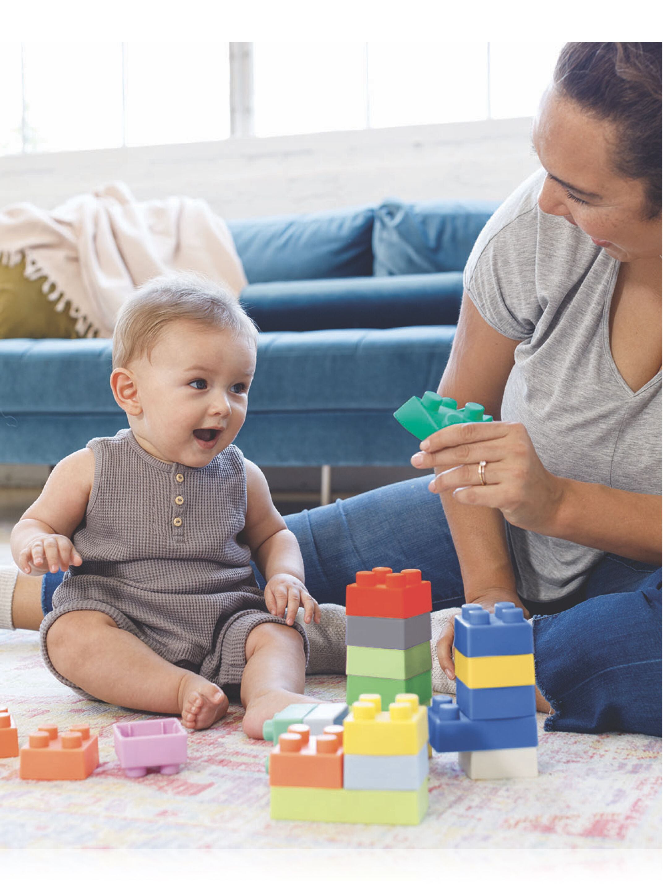 Infantino Super Soft 1st Building Blocks image number 1