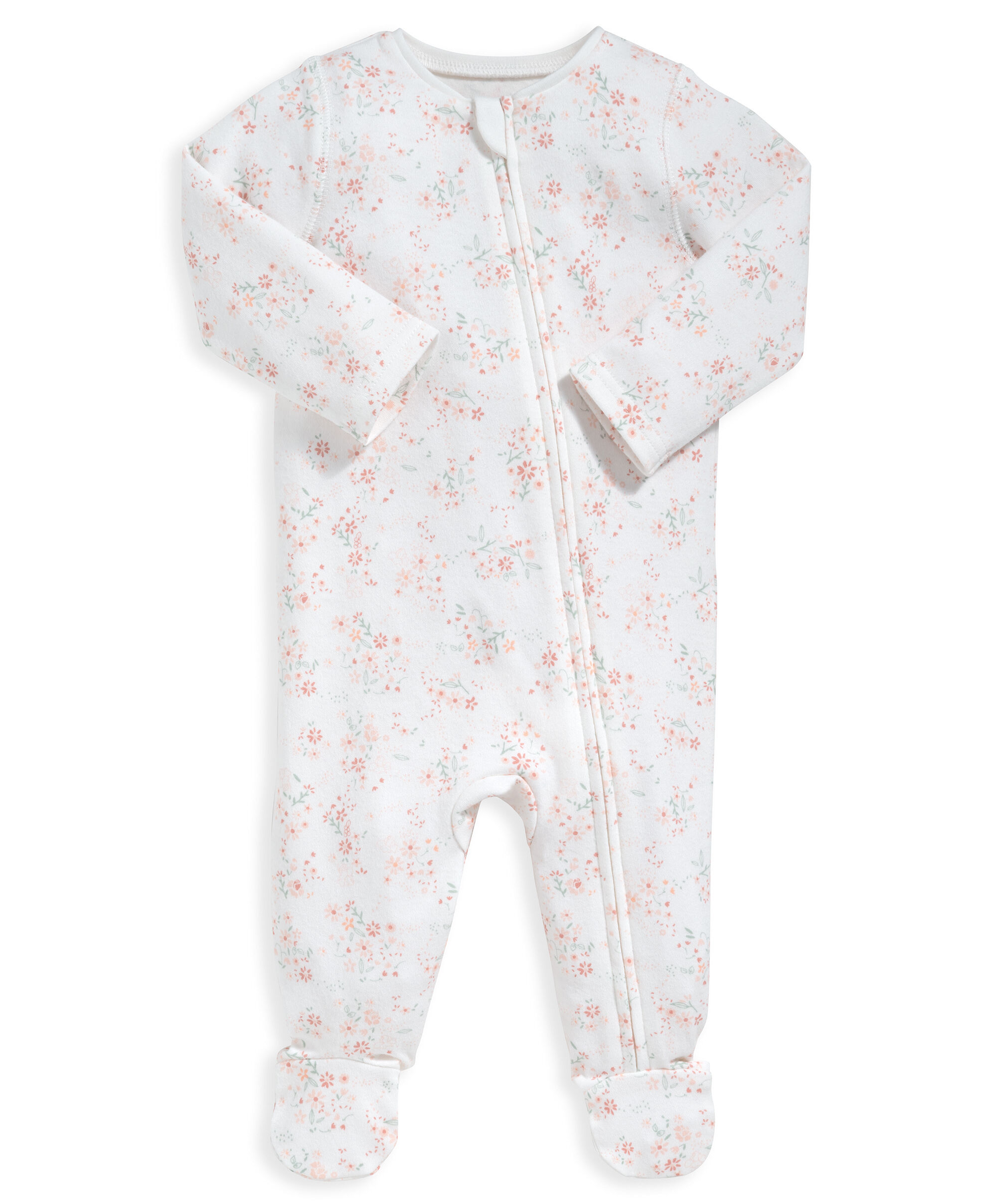 Floral Zip Sleepsuit image number 1