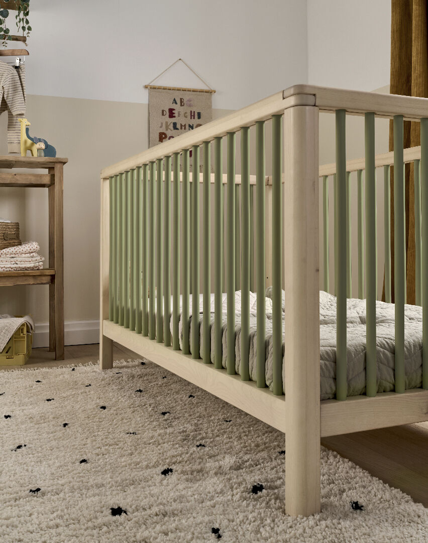 Compact Solo Cotbed - Natural Moss Green image number 7