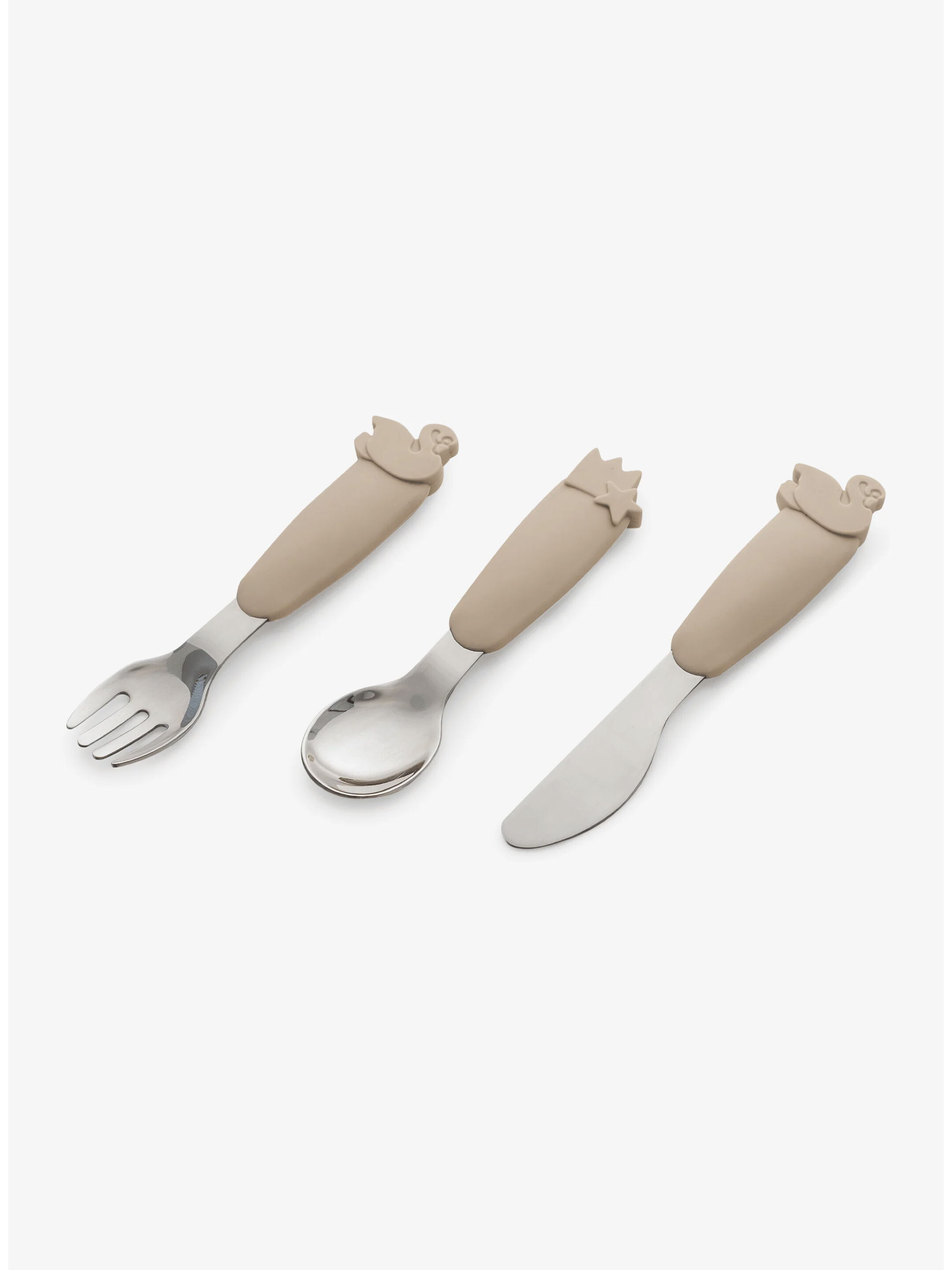 Citron Silicone Cutlery Set with Pouch - Ballerina - Beige image number 6