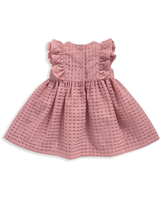 Checked Frill Sleeve Dress image number 2