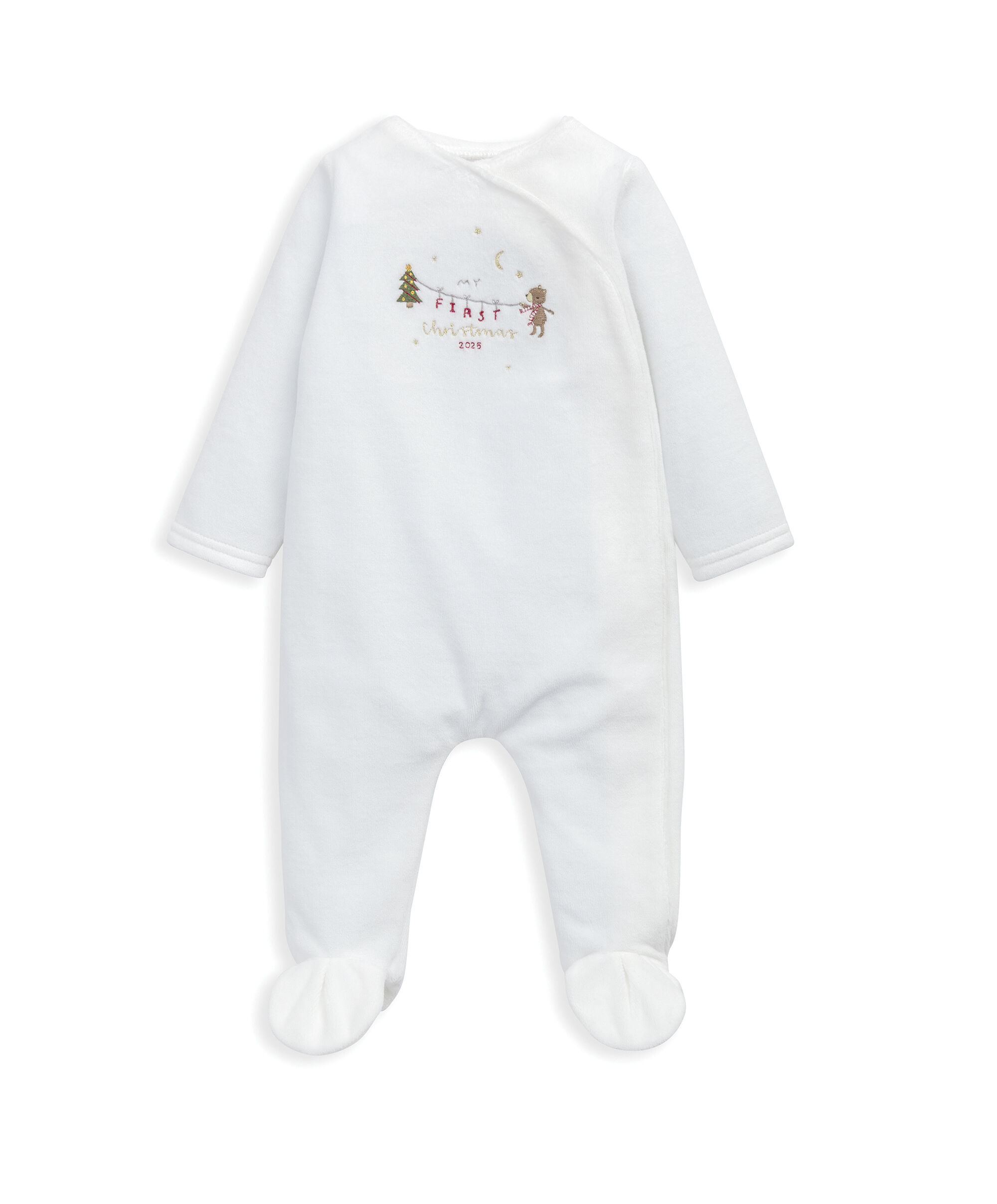 My First Christmas Velour All-in-one image number 3