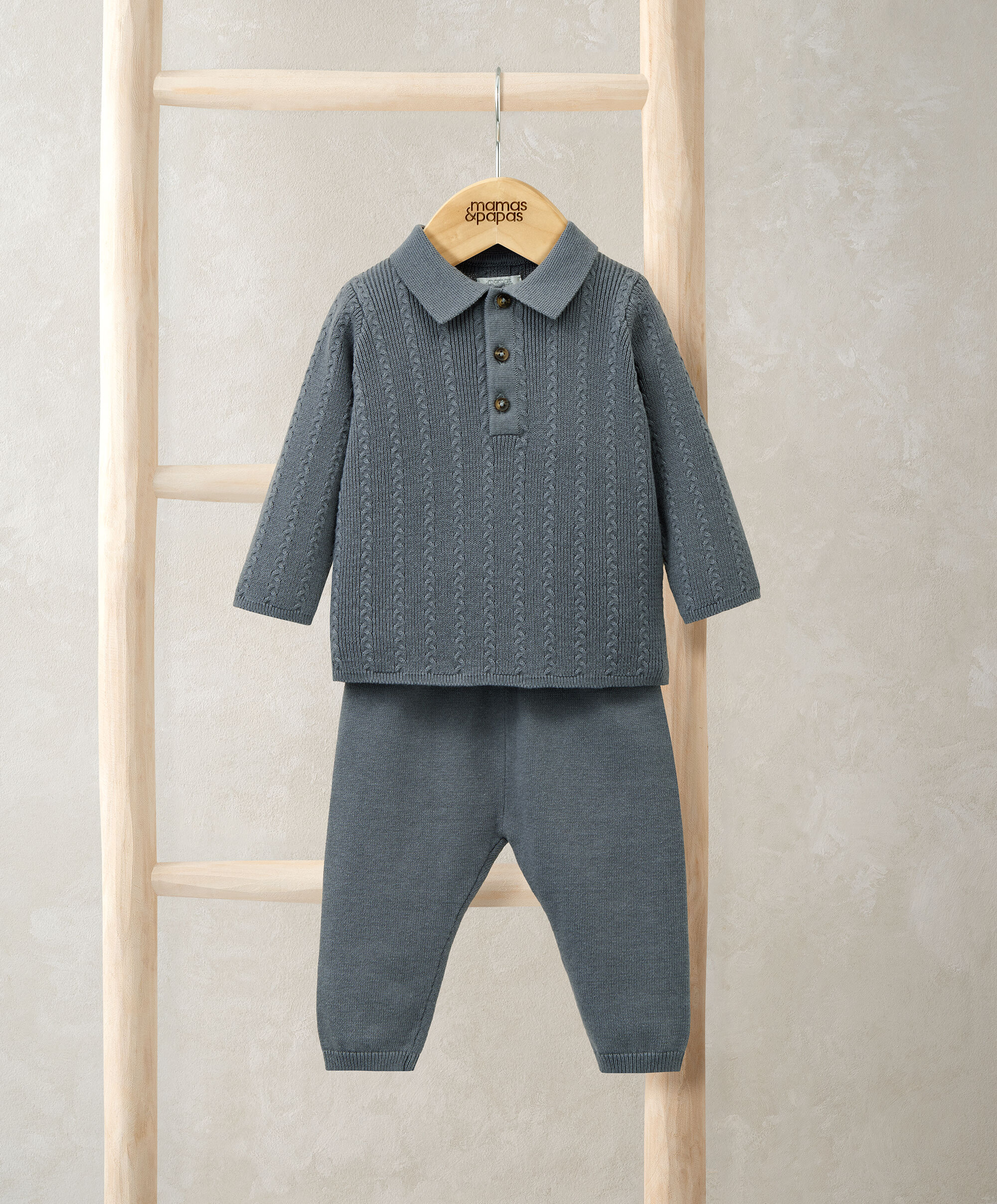 2Pc Cable Knit Set image number 1