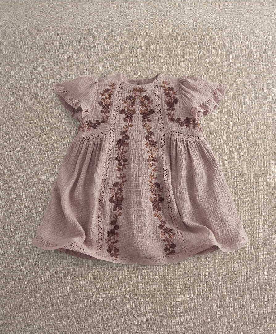 Emb Lace Trim Dress image number 1