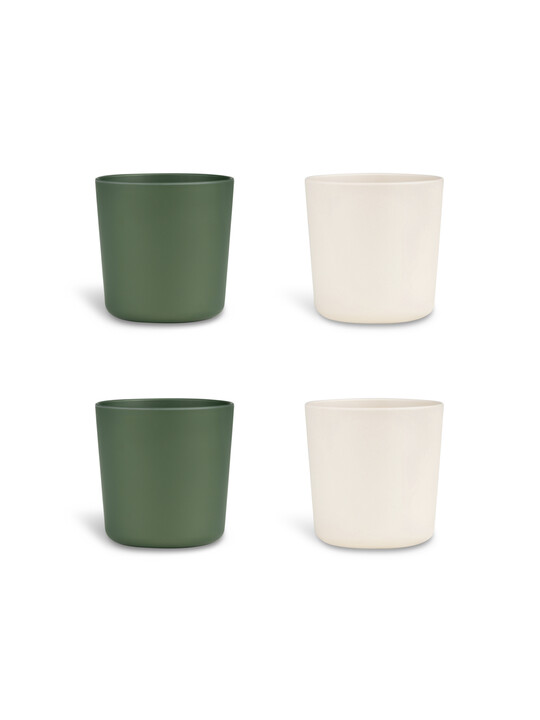 Citron Bio Based Cup Set of 4 - Green/Cream image number 1