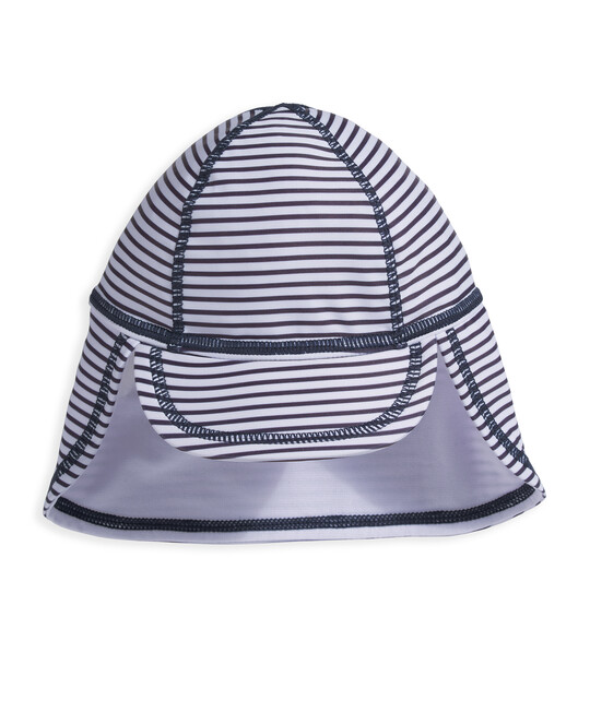 Stripe Swim Hat - Navy/White image number 1