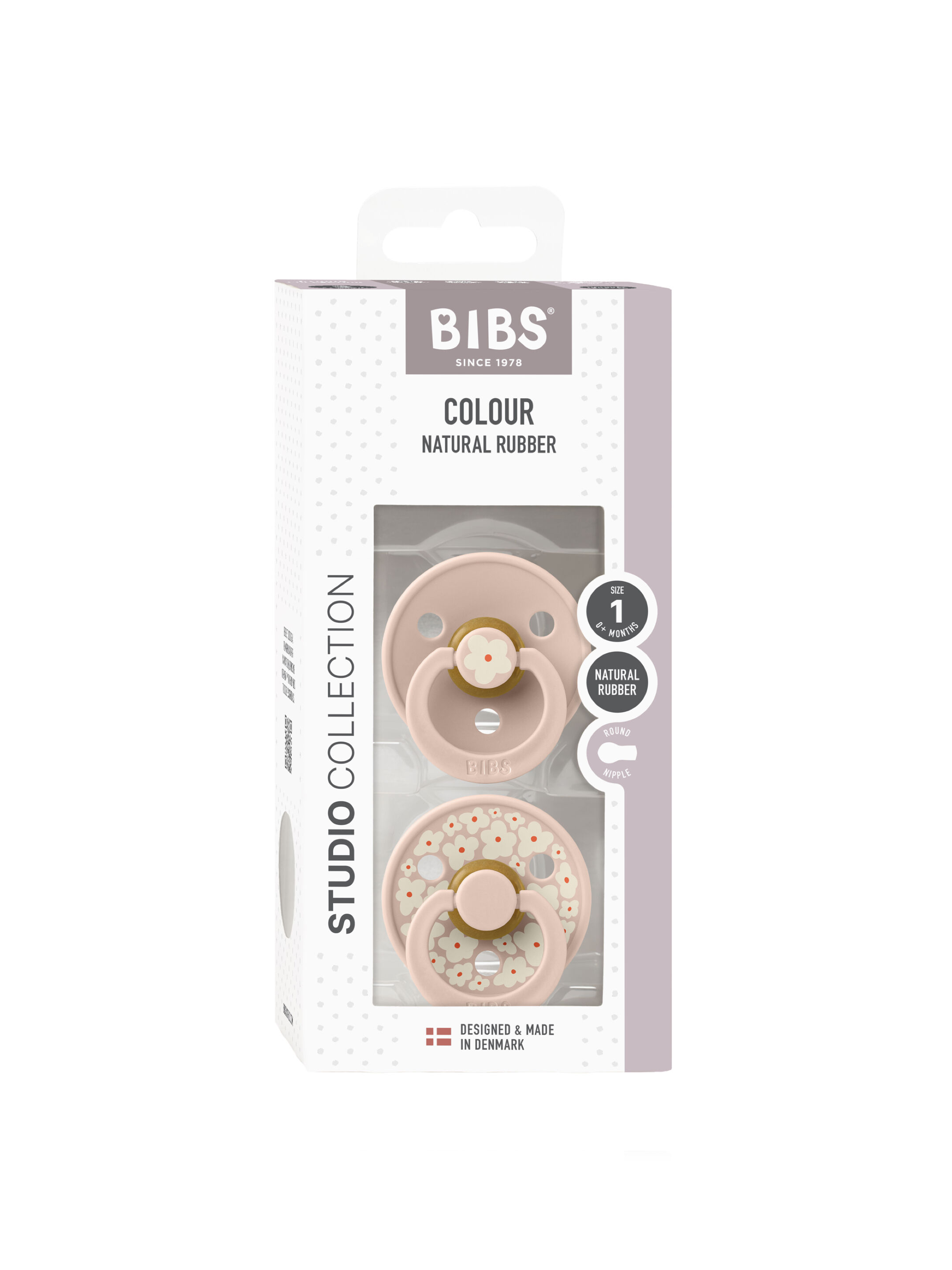 Bibs 2 Pack Colour Daisy Latex S1 - Blush Mix (0+ months) image number 3